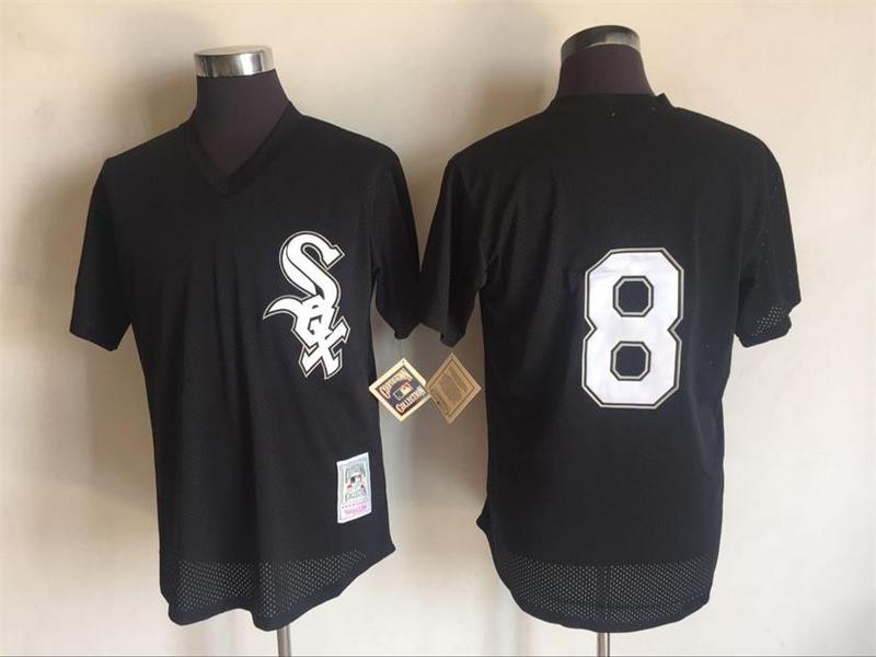 2017 MLB Chicago White Sox #8 Bo Jackson Black Throwback Jerseys